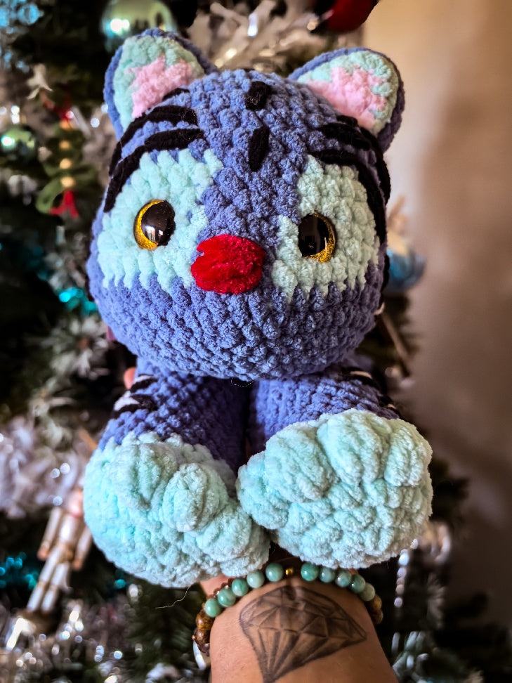 🐯 Bluey – Peluche tigre au crochet (fait main) 🐯