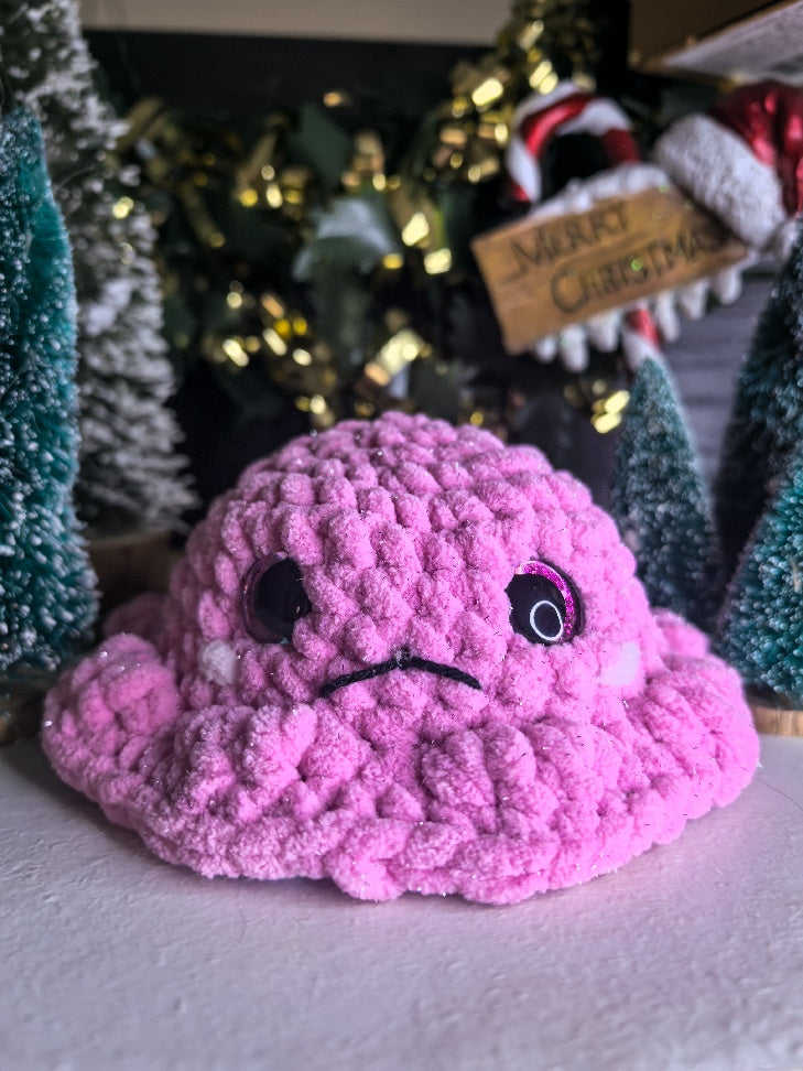 🐙 Pieuvre Réversible “Lulu” au Crochet – Deux humeurs, un seul coup de cœur