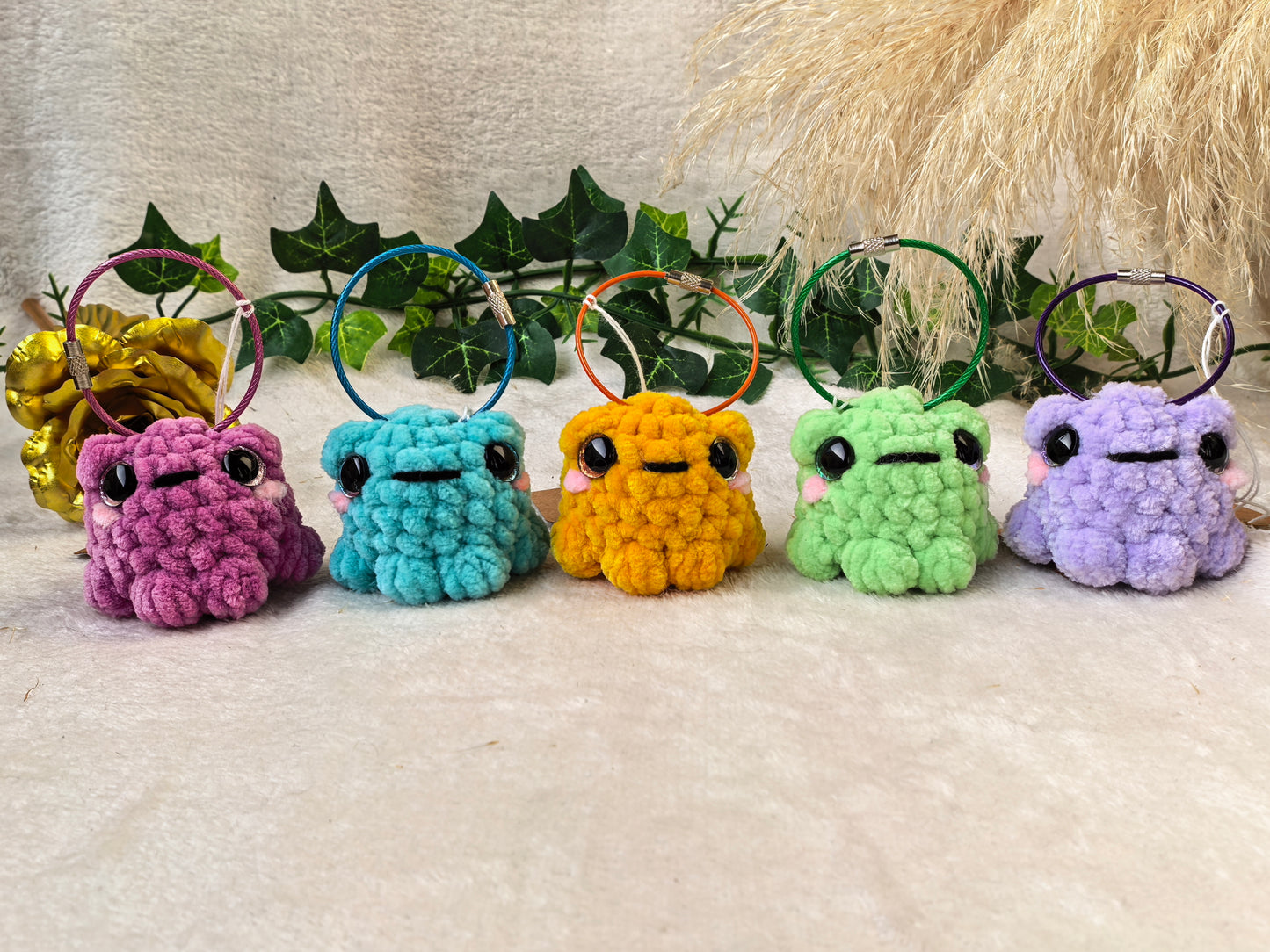 Grenouille Trop Mignonne 🐸💚 – Porte-clés Kawaii
