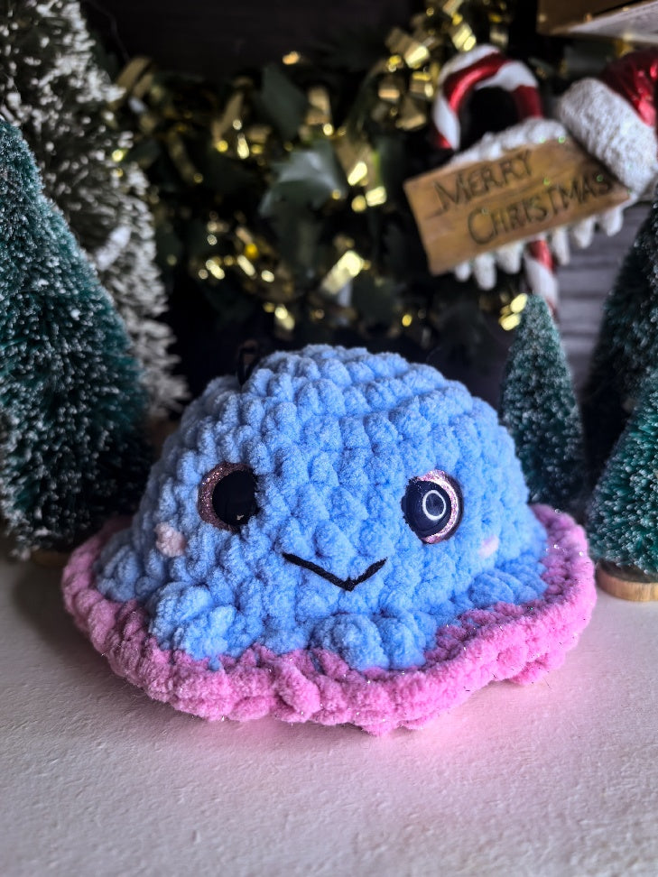 🐙 Pieuvre Réversible “Lulu” au Crochet – Deux humeurs, un seul coup de cœur