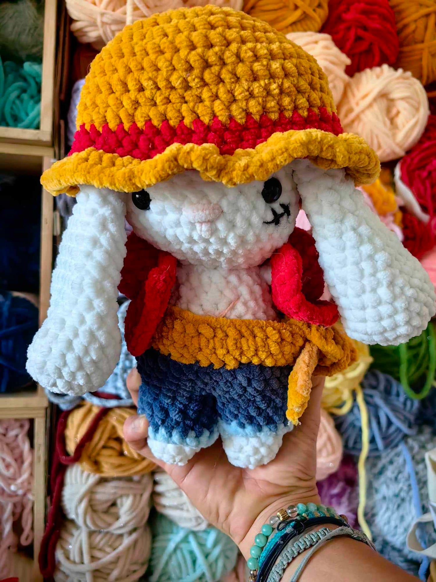 Luffy Bunny – Petit pirate, maxi mignonnerie ! 🧢💖