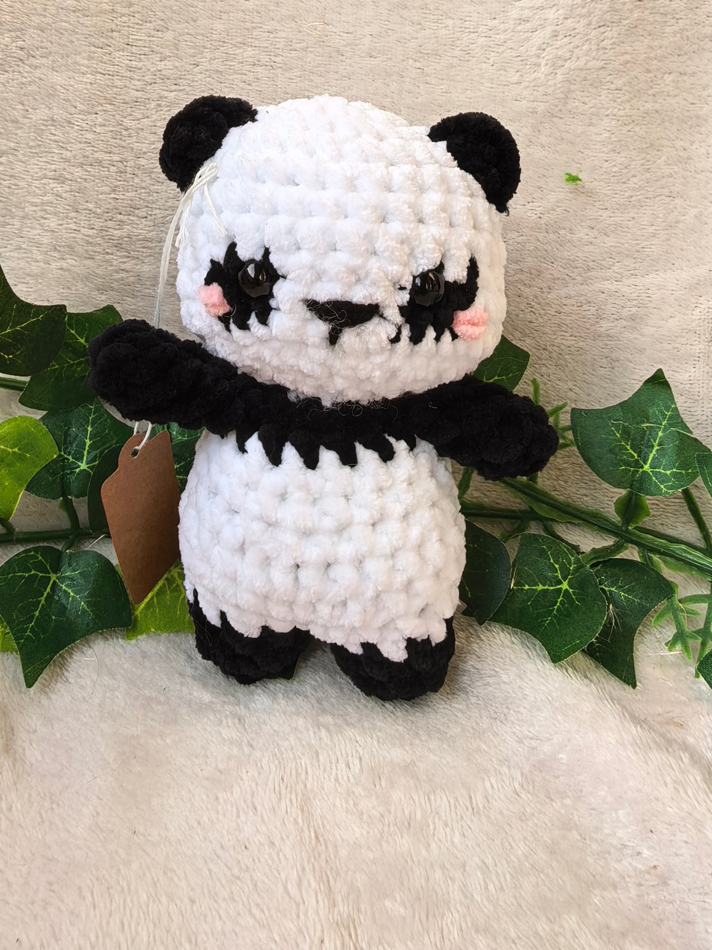 Panda kawaii 🐼🧶 noir ou rose